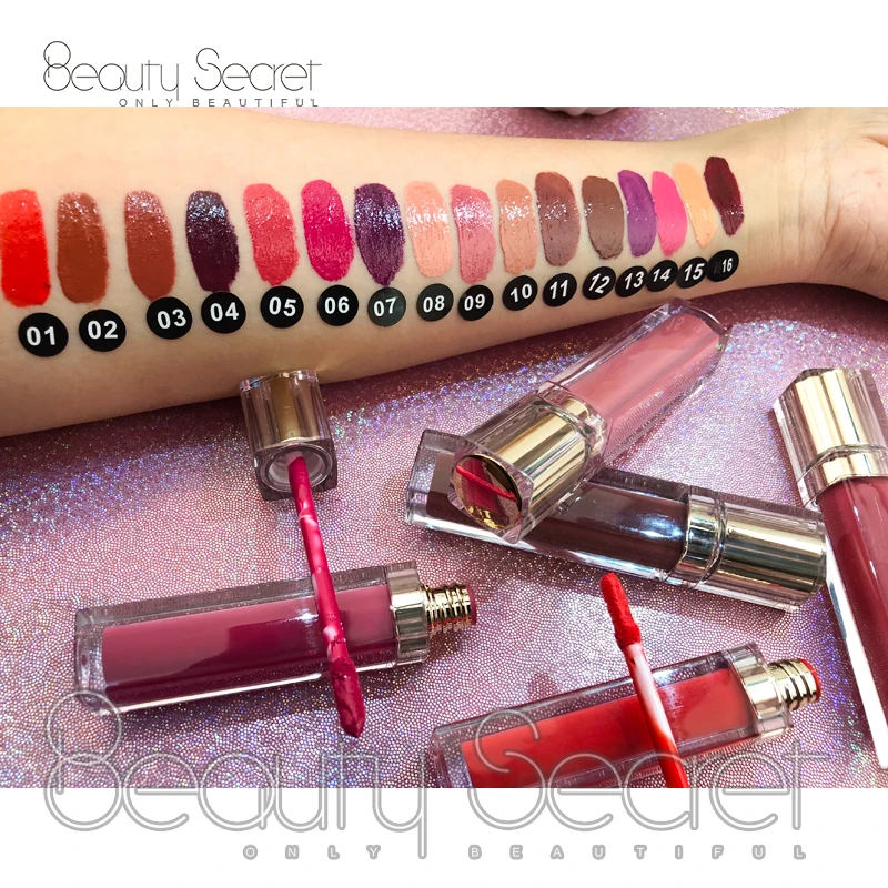 

Private logo organic vendor brand high quality brown lipgloss, 20 colors