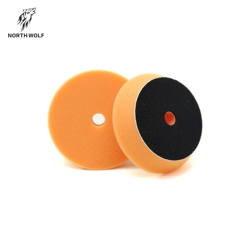 

North Wolf polishes products 3inch durable sponge orange polishing pad