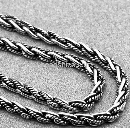 

Beadsnice ID 25621 New product as 925 Sterling men jewelry pure silver chain necklace