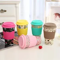 

Customized Logo Eco-Freindly Plastic Bamboo Coffee Cup