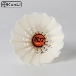 KUNLI  class A duck feather badminton shuttlecock for club match training