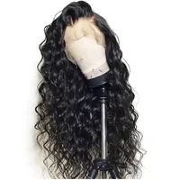 

Cheap Indian Human Virgin Hair Wig Thick Density Lace Front Wig Deep Body Wave Wig