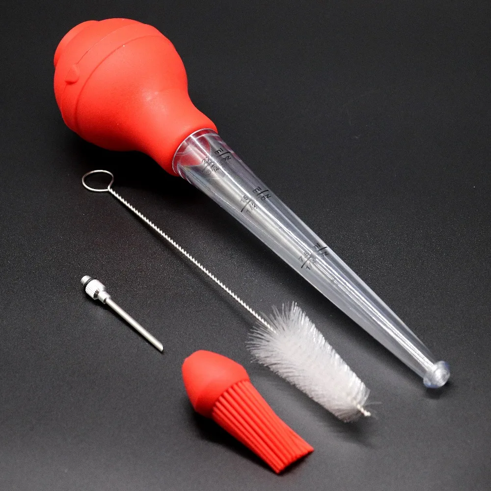 Multifunction Plastic Turkey Sucker Oil Dropper Kitchen Utensils Tools