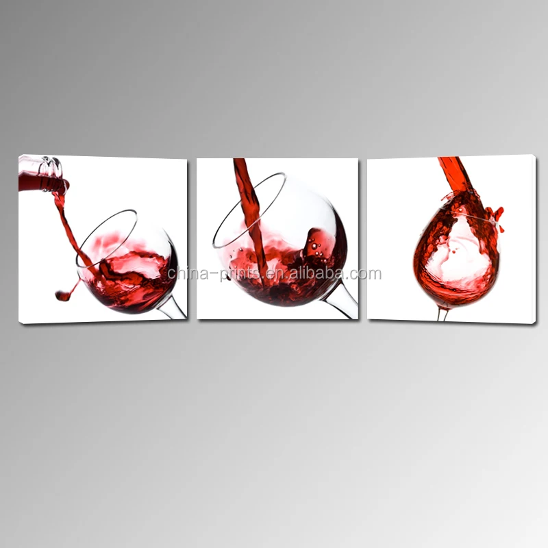 şarap cam gergin tuval baskı/özel tuval baskılar ucuz/2015 ince dekorasyon sanat