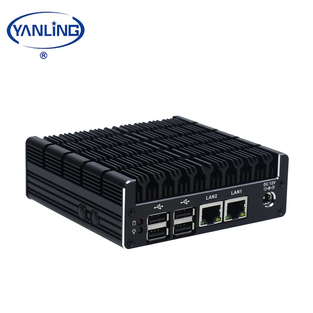 

Yanling Fanless Mini Computer Intel J3060 Dual NIC Barebone System NUC Mini Pc For Win10