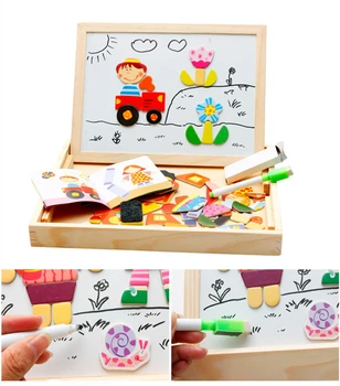 wooden magnetic drawing board