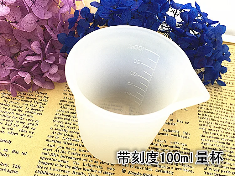 
Handmade Craft tools 100ml silicone measuring cup for epoxy resin 