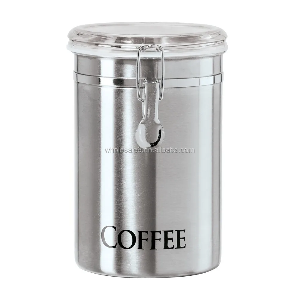 coffee canister with scoop coffee canister with scoop
