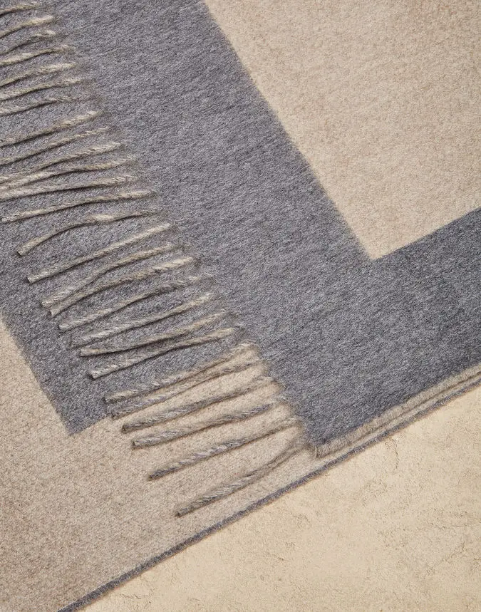 P18c031bw High Quality Super Soft Kashmir Cashmere Blanket Throw Plaids