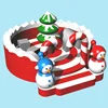 2019 New design party snowman inflatable bouncer kids playground christmas theme inflatable castle