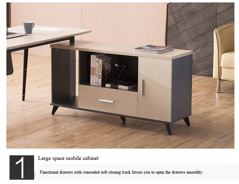 
Latest modern wooden design executive designer ceo office table desk 