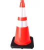 S-1284 28''/70cm red reflective soft pvc traffic road construction cone