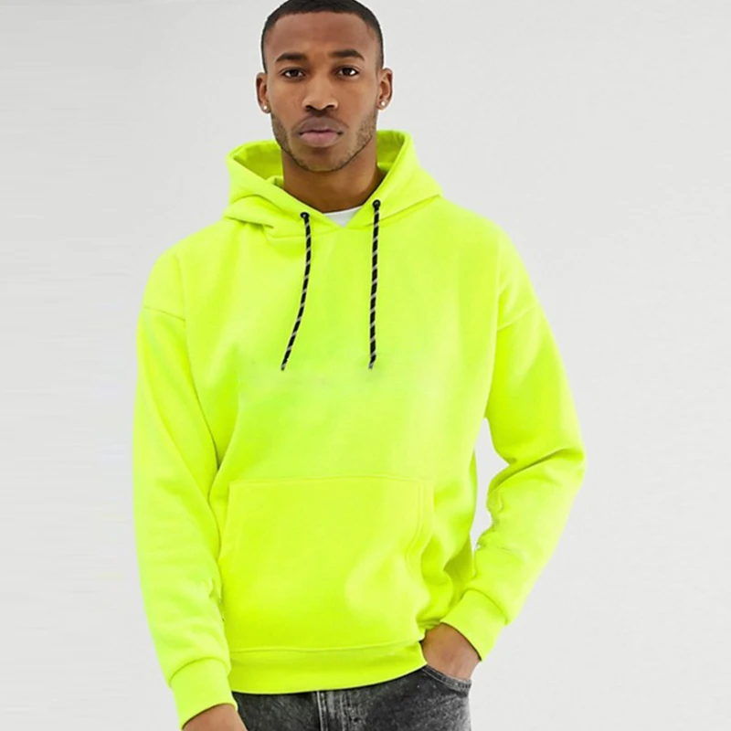 neon yellow mens hoodie