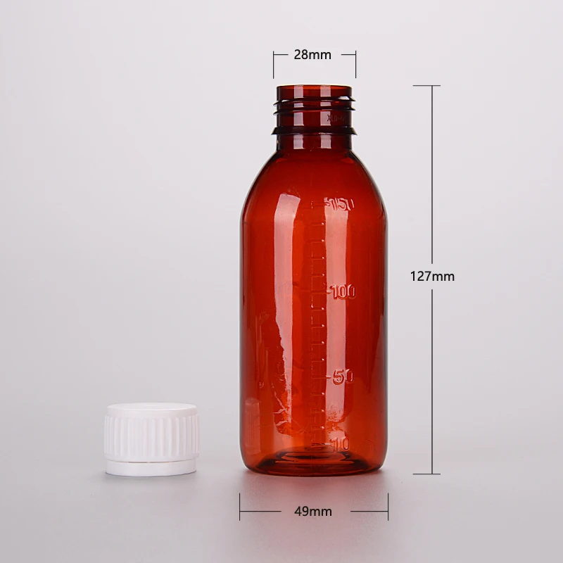 Empty Graduated Cough Syrup Bottle With Tamper Proof Cap Buy