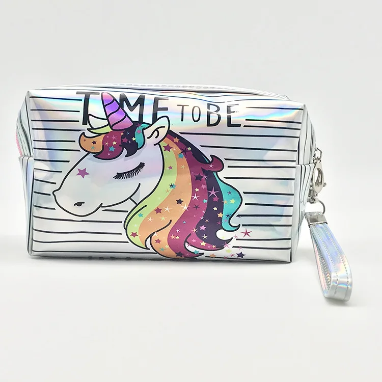 

YS-H024 Wholesale waterproof PU unicorn 3D printing resin small clutch makeup bag purses for women 2021 handbag