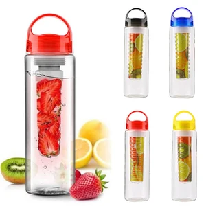 Image of 700 ml fruit tea infuser outdoor travel clear BPA free food grade water bottle