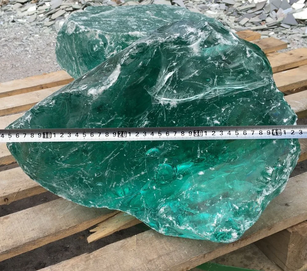 landscaping colored slag glass rocks for garden and project
