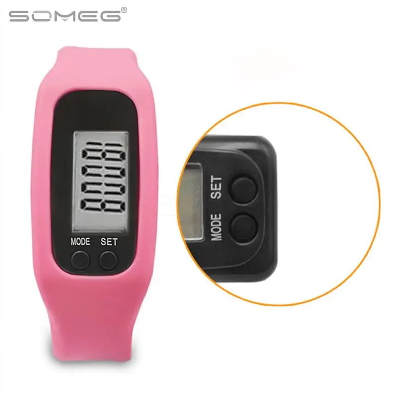 

Unisex Fitness Sport Pedometer Watch Multifunction Digital LCD Run Step Walking Distance Calorie Counter Bracelet