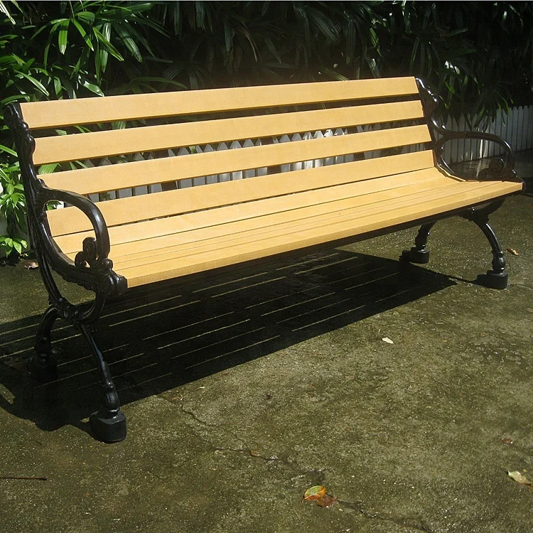 Outdoor Cast Iron And Recycled Plastic Park Bench Buy Recycled
