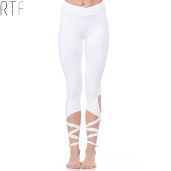 white yoga leggings