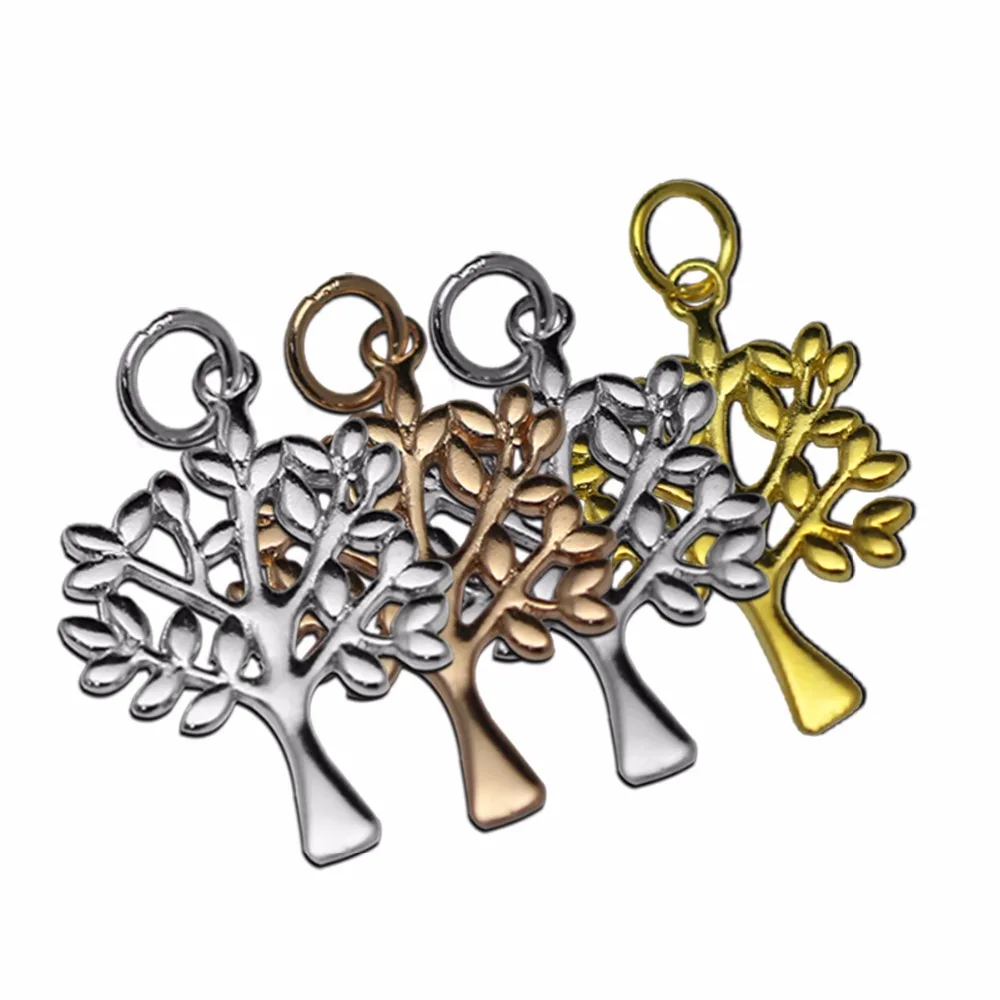 

Beadsnice Fashionable Pendant Charm Sterling Silver Small Tree Manual Polishing Dainty Necklace Jewelry ID28434