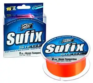 Sufix Performance Ice Fuse Fishing Line Neon Fire 50 yds