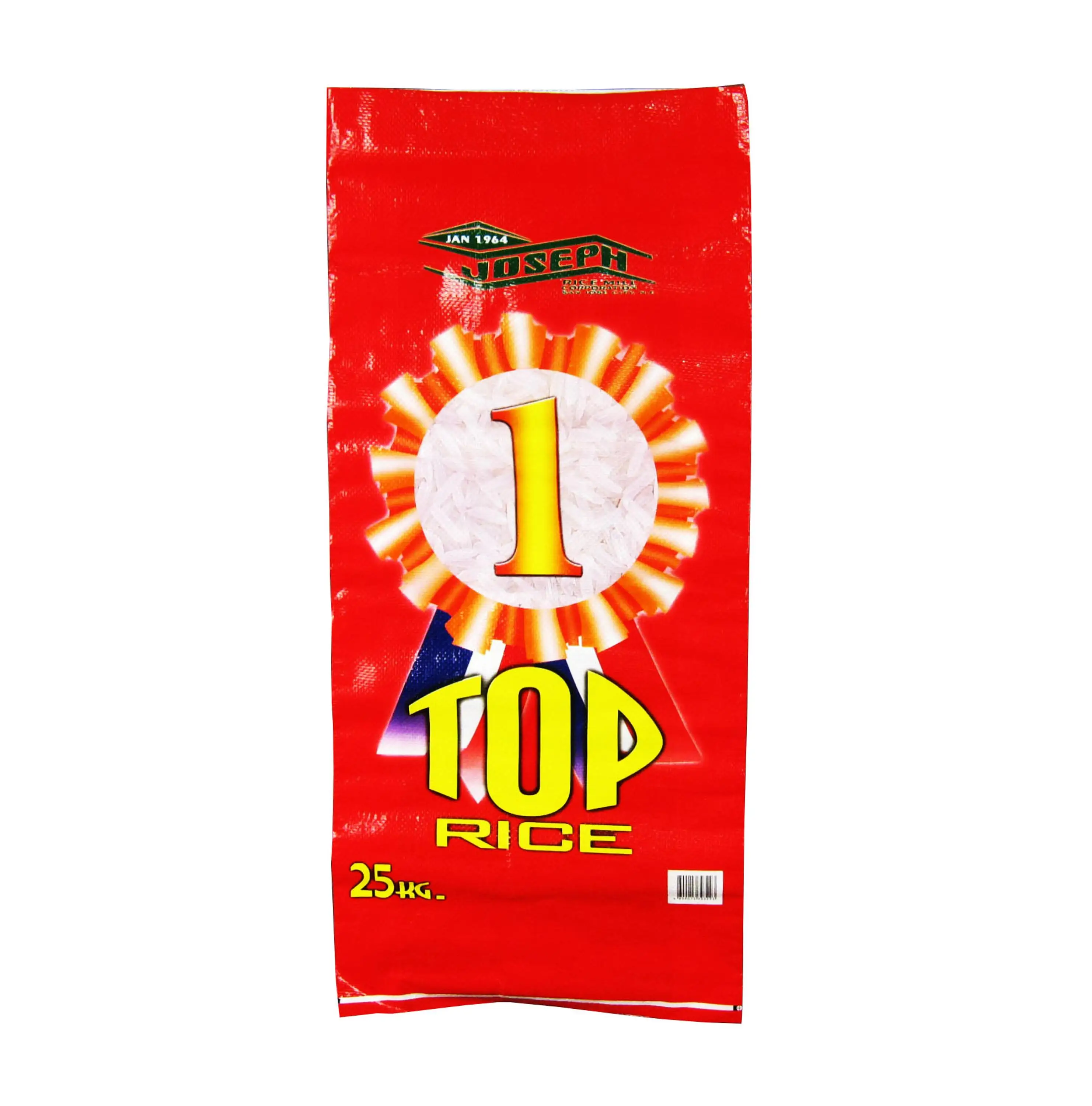 
Printing fabric basmati 10kg packaging pp woven bags rice 5LB 