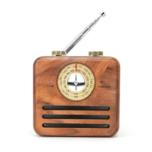 Mini Retro Wood Bluetooth Speaker