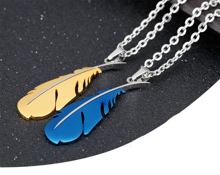 Buy Boho Necklace,Feather Pendant 