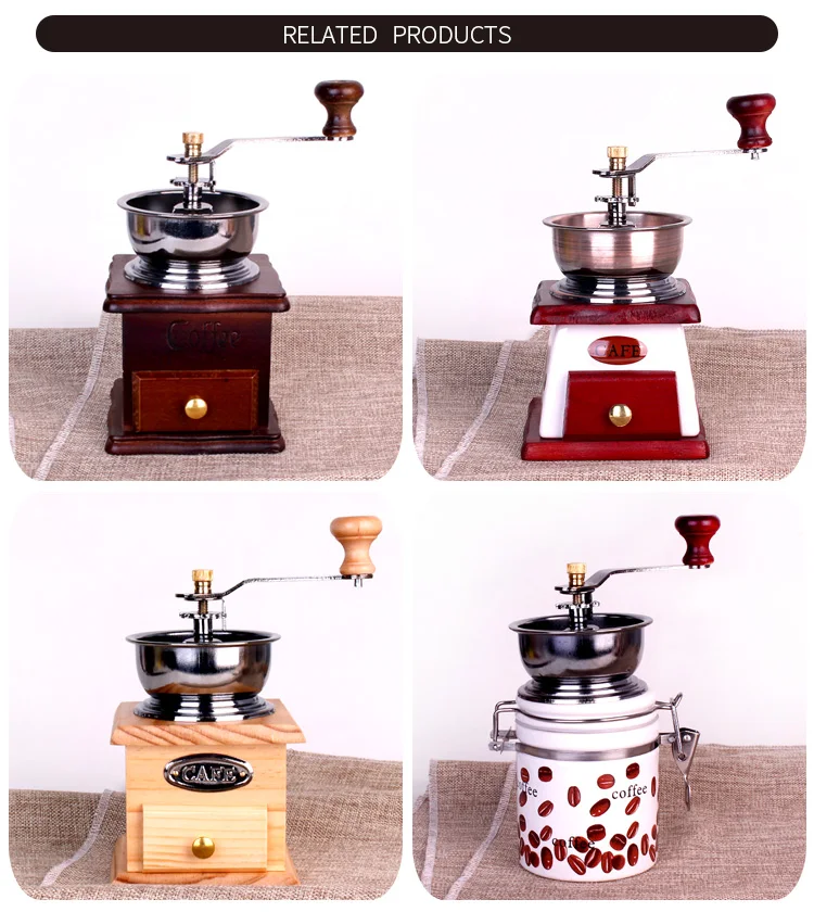 Glass Coffee Grinder Manual Coffee Bean Mills