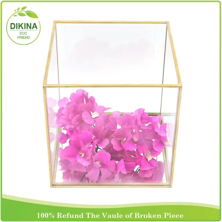 Square Wedding Flower Pot,Square Cubic Vase Centerpiece Decoration