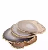 Fengshui Type Agate Stone Agate Slice Coaster/Art Craft/Crystal Round Pendant Light