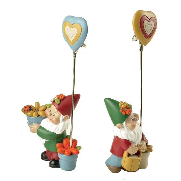 Custom Resin Memo Clips of Garden Gnomes for business gifts