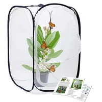 

Folding Carrying Catching Bag 23.6''X23.6''X71'' Butterfly Cage Pop Up Butterfly Net Cage Mesh Insect Cage