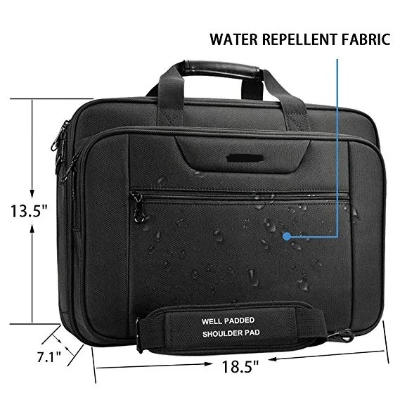 Laptop Bag  Water-Repellent Computer Bag Shoulder Bag