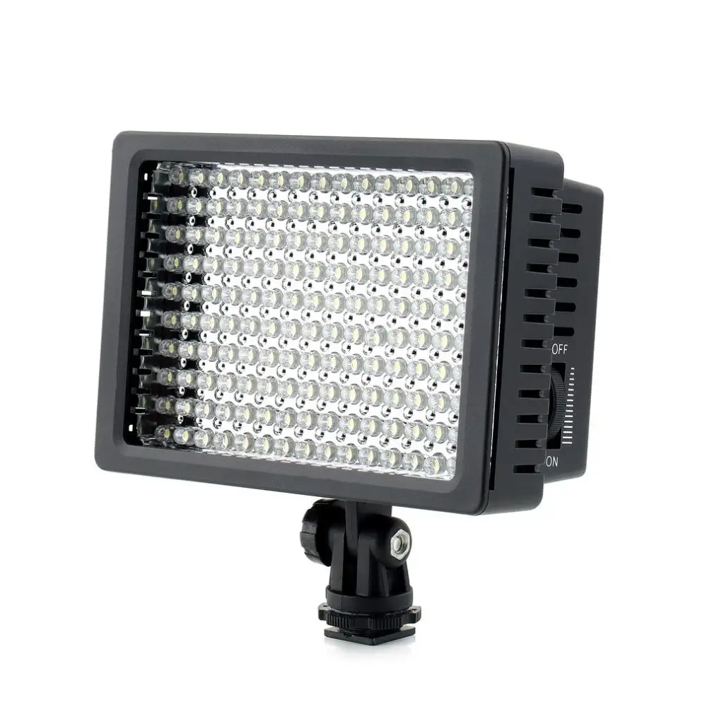 

Lightdow LD-160 Dimmable Video Light/ 160 LED Lighting for Canon Nikon Fujifilm Minolta Samsung etc DSLR Cameras, Black