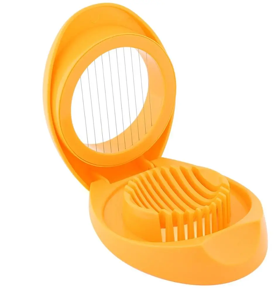 

2021 Hot selling High Quality Plastic Egg Slicer Stainless Steel With Wires, Yellow