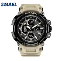 

Brand watches smael 1708 men sport watch digital dual display wristwatch