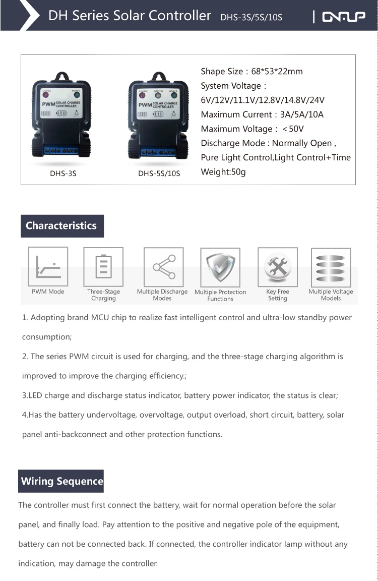 6V 12V 10A Solar Panel Charge Controller Battery Ladegerät Regulator PWM DE 