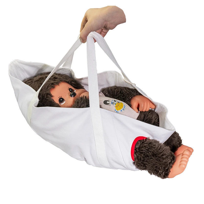 Natural breathable eco friendly super soft and load bearing over 5kg medical cotton canvas tote bag baby carrier bag for mom