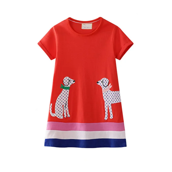 

High quality animal applique lovely comfortable cotton baby kids clothing clothes, Colors
