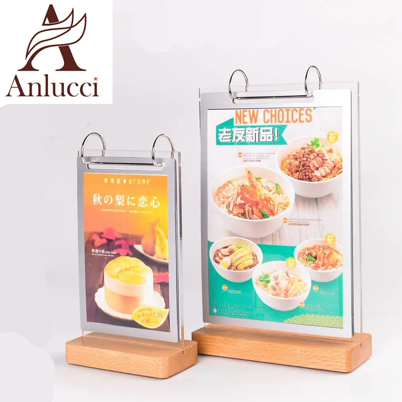 
Acrylic Clear Stands Table Menu Sign Holder Desktop Leaflet Display Holders Price Card Stand 