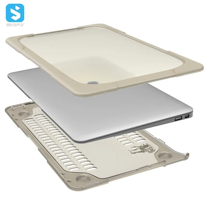Tpu Pc Bumper Protective Cover Case Shock Proof And Antislippery Hybrid Case For Macbook Cover