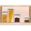 Custom Microwave Safe Bread Box OEM Accept Plastic Food Storage Container with Lid