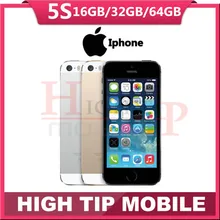 Sealed box Original Factory Unlocked apple iphone 5s phone 16GB/32GB/64GB ROM IOS GPS GPRS LTE Used Free Gift 1 year warranty