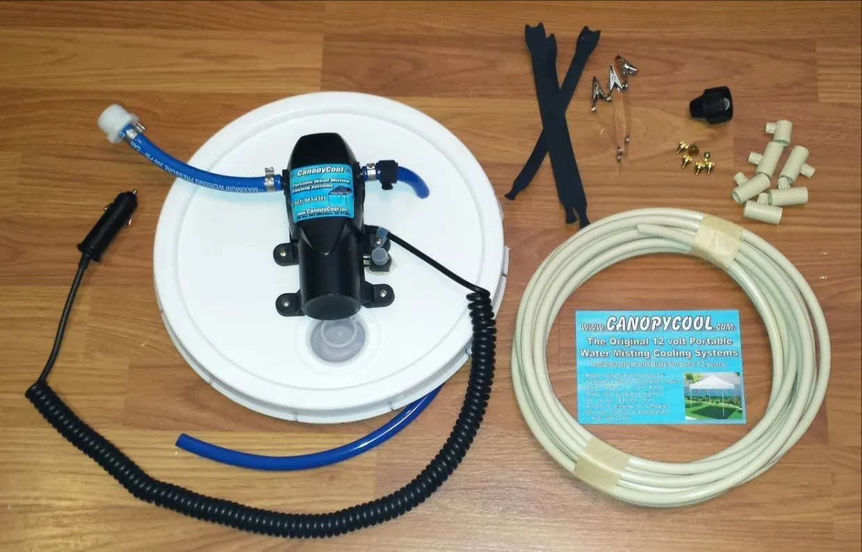 Buy Canopy Cool 12volt Portable Water Misting Cooling System Bucket