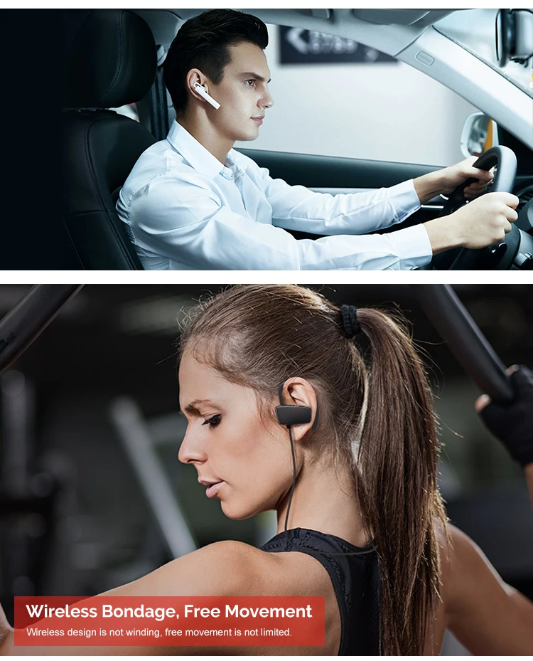 mono bluetooth earpiece walkie talkie bluetooth earbuds for cell phones - ANKUX.COM