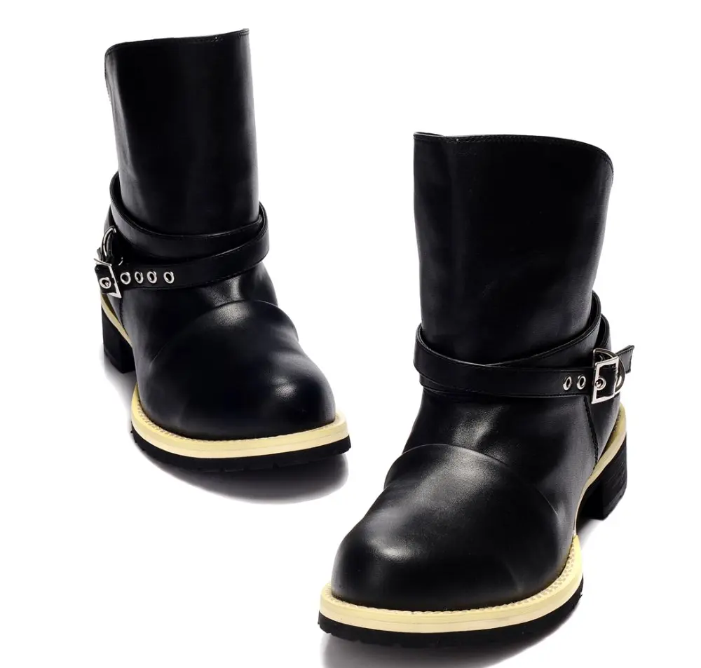 Watch! 2012 mens boots fashion genuine leather rainboots