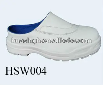 injection lightweight white PU cleanroom EN20345 slipper clogs for 2013