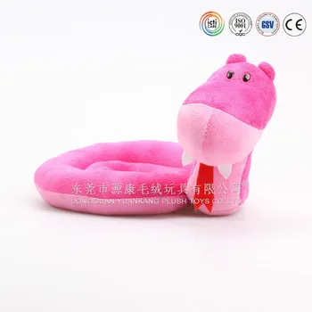 pink stuffed snake